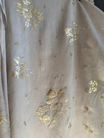 Luxurious Mul chanderi gota appliqué work suit