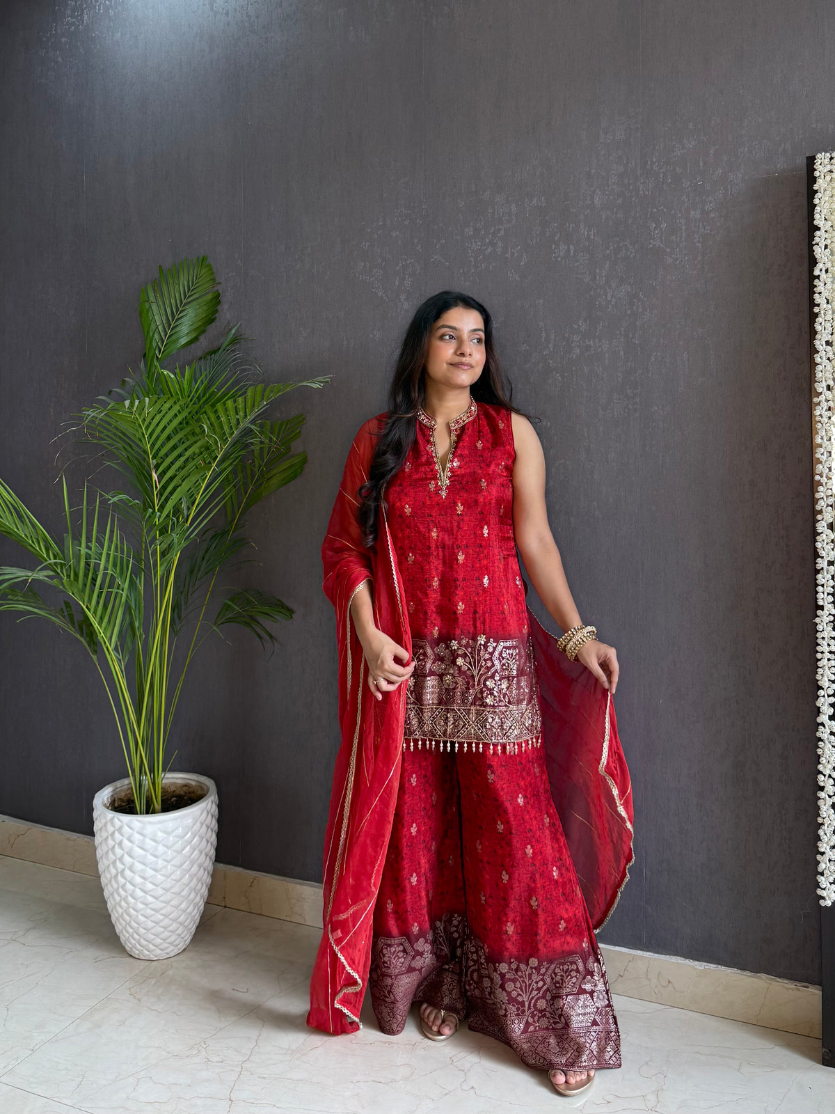 Handwork Benarsi ombré set