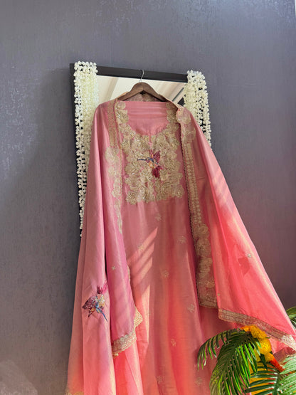 Luxurious birds handwork birds suit