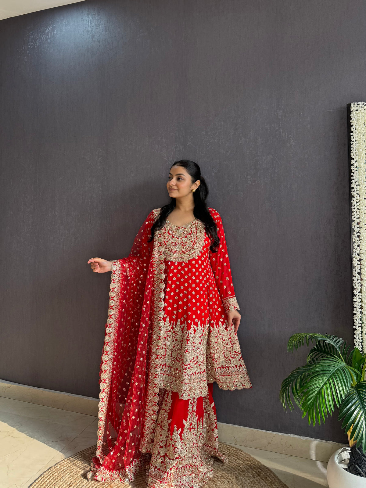 Luxurious Anarkali sharara set