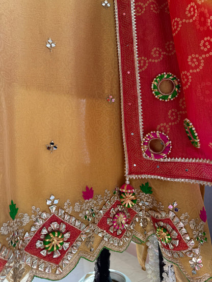 Luxurious Gotapatti Bangles suit