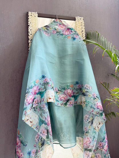 Luxurious Monochromatic pichwai work suit