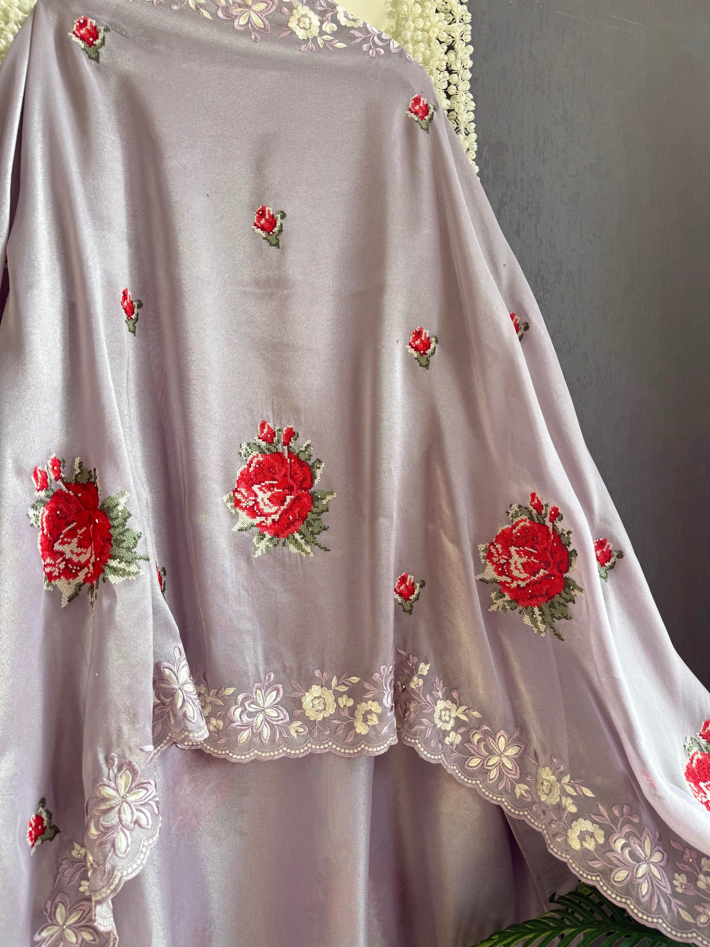 Luxurious Cross stitch suit