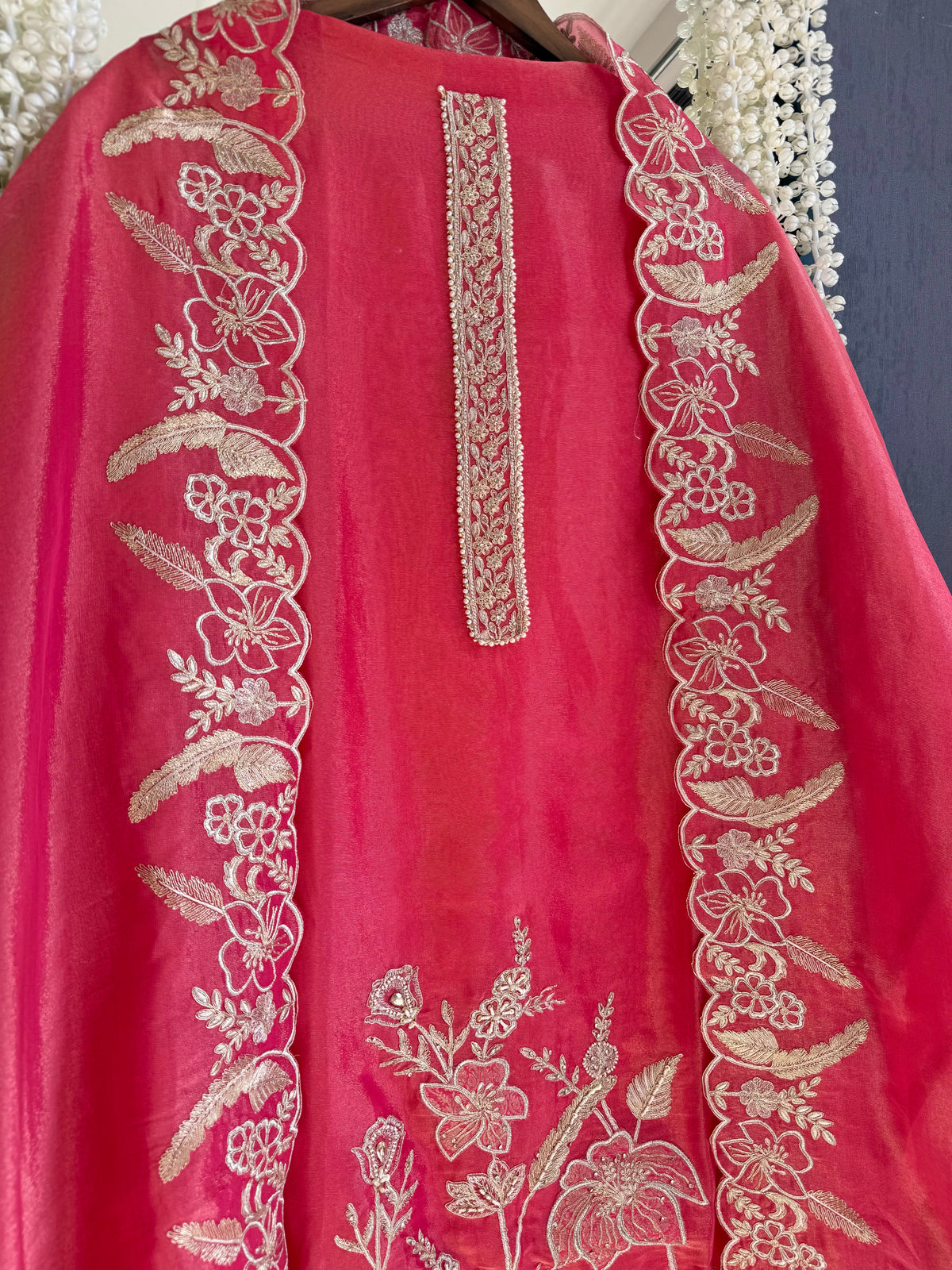 Luxurious mughal florals Handwork suits