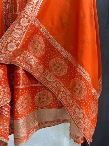 Meenakari Benarsi gharchola suit