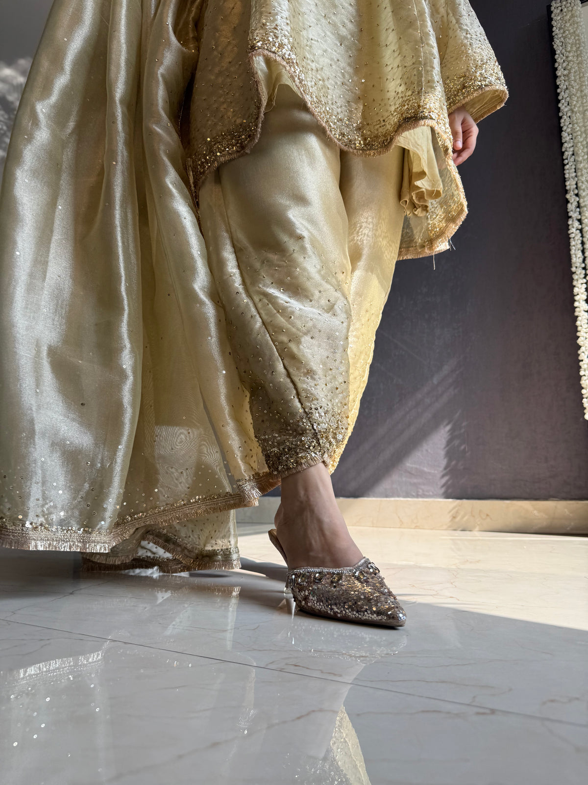 Luxurious Handwork Sitara anarkali set
