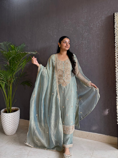 Crush tissue handwork suit set
