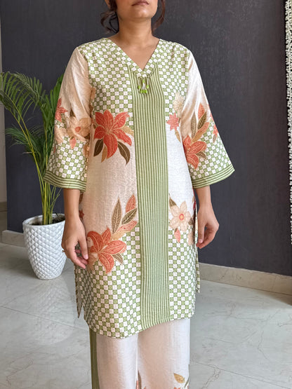 Modal cotton floral Coord set