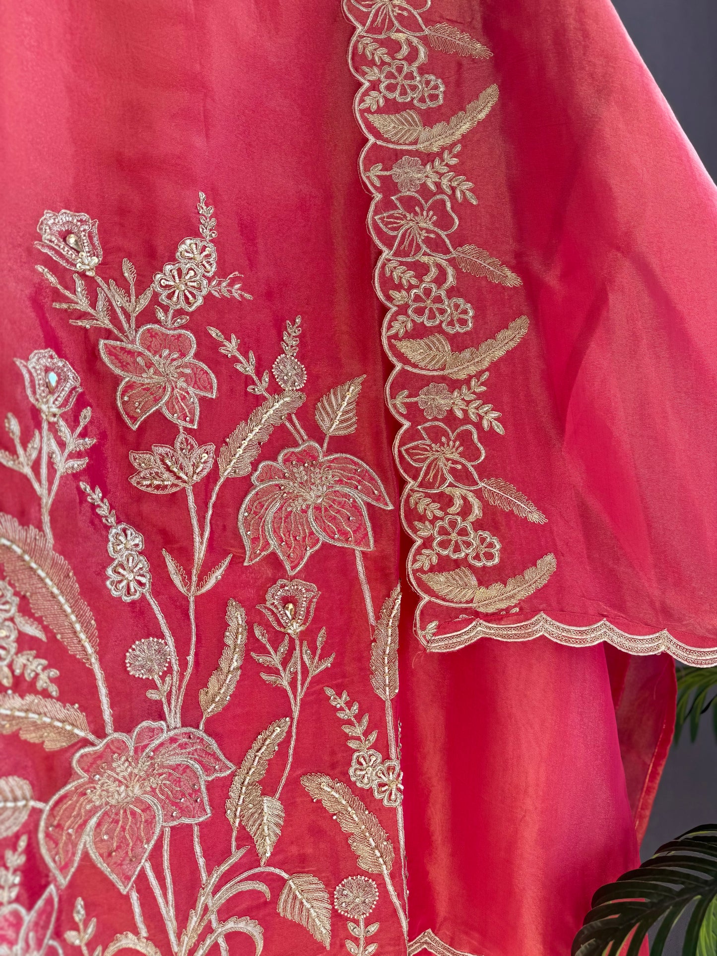 Luxurious mughal florals Handwork suits