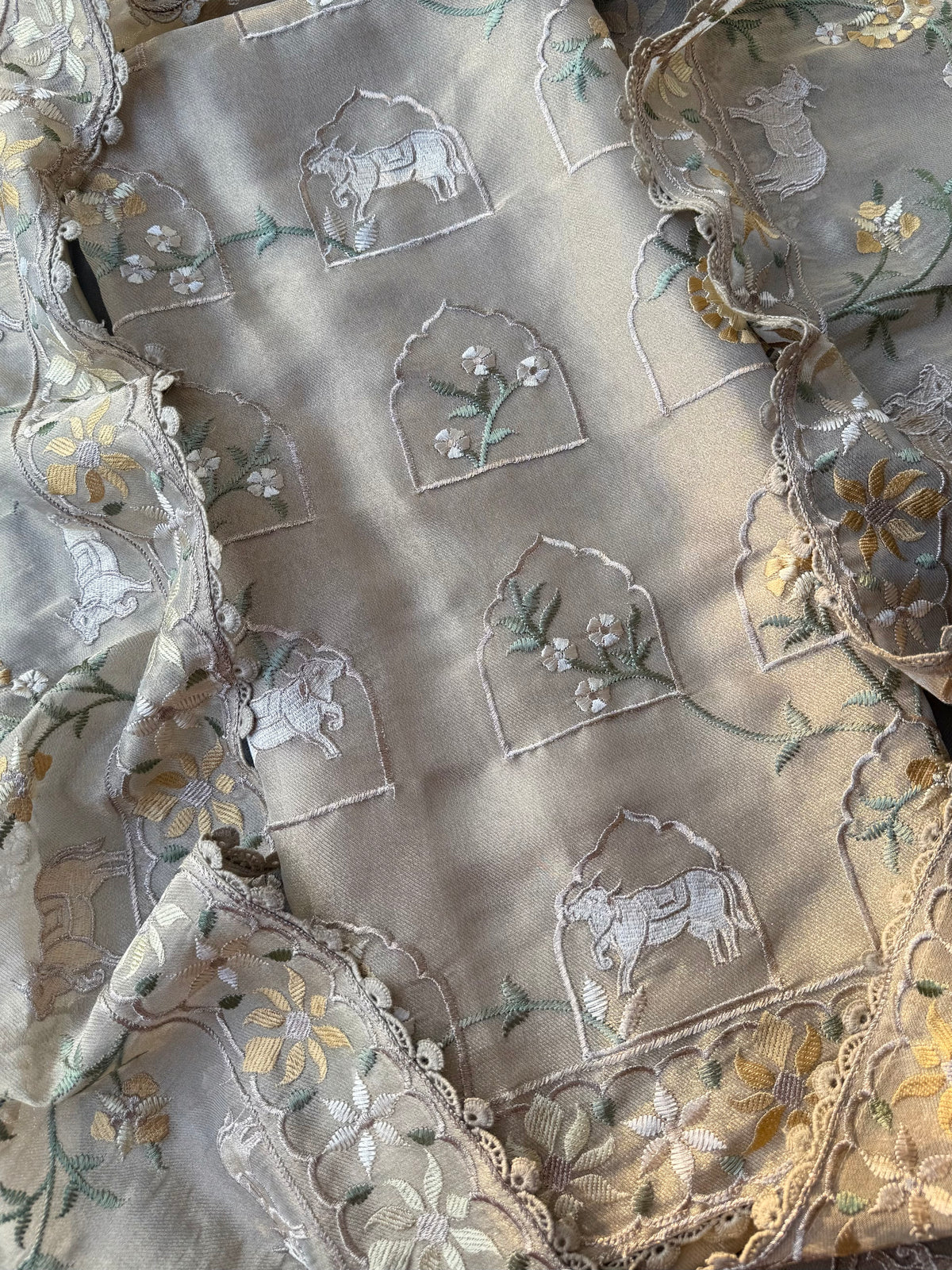 Luxurious Tissue Silk pichwai suit