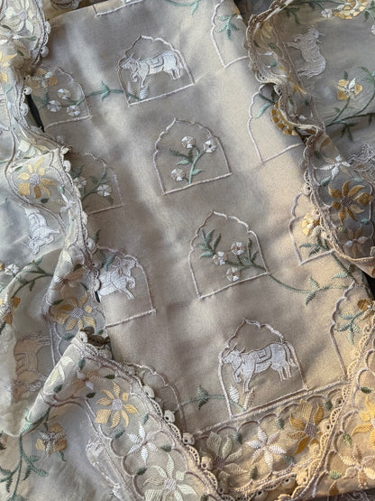 Luxurious Tissue Silk pichwai suit