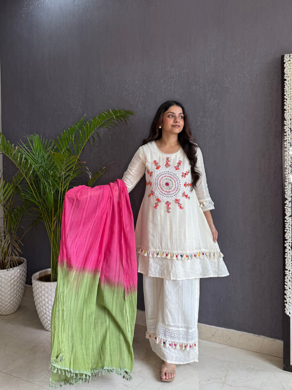 Pure cotton designer kurta set