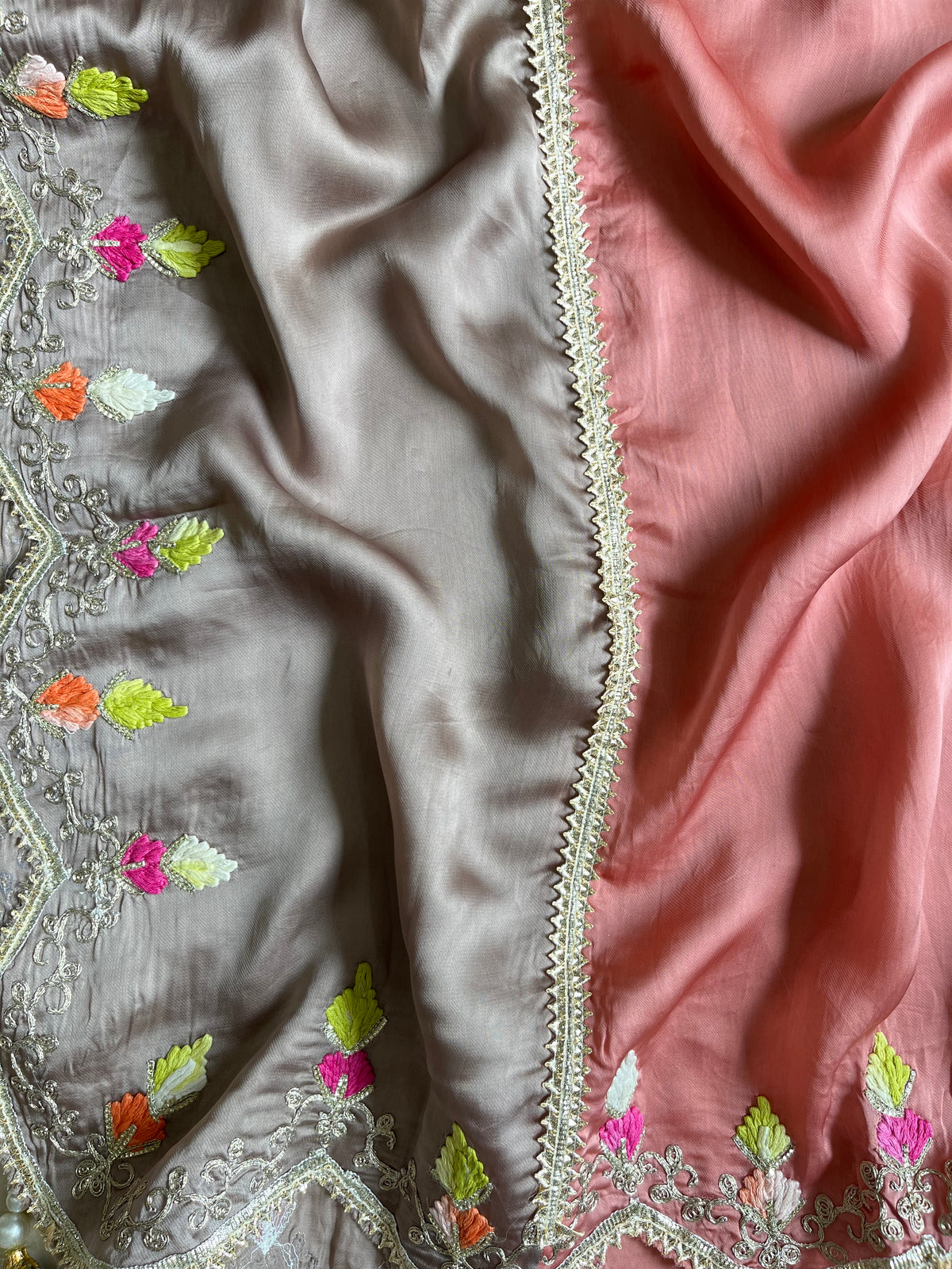 Luxurious Gotapatti silk suit