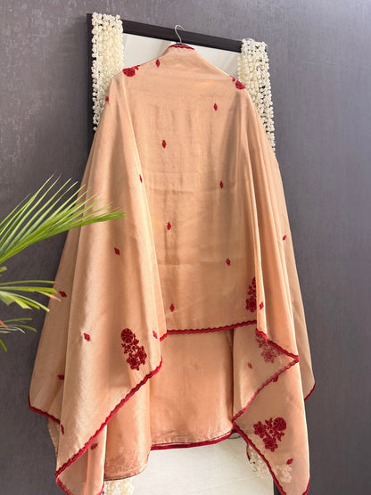 Luxurious ruby bejewelled suit