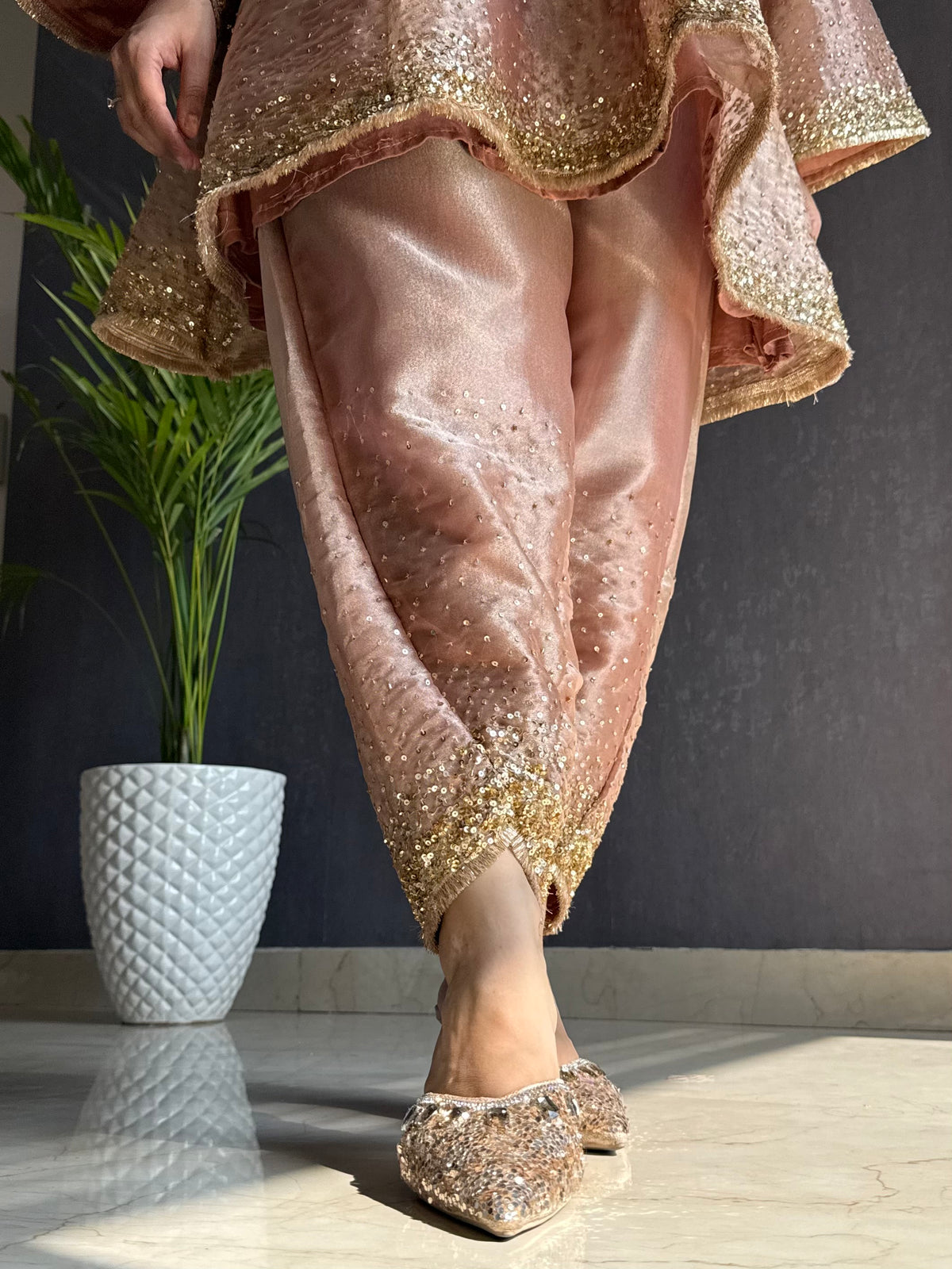 Luxurious Handwork Sitara anarkali set