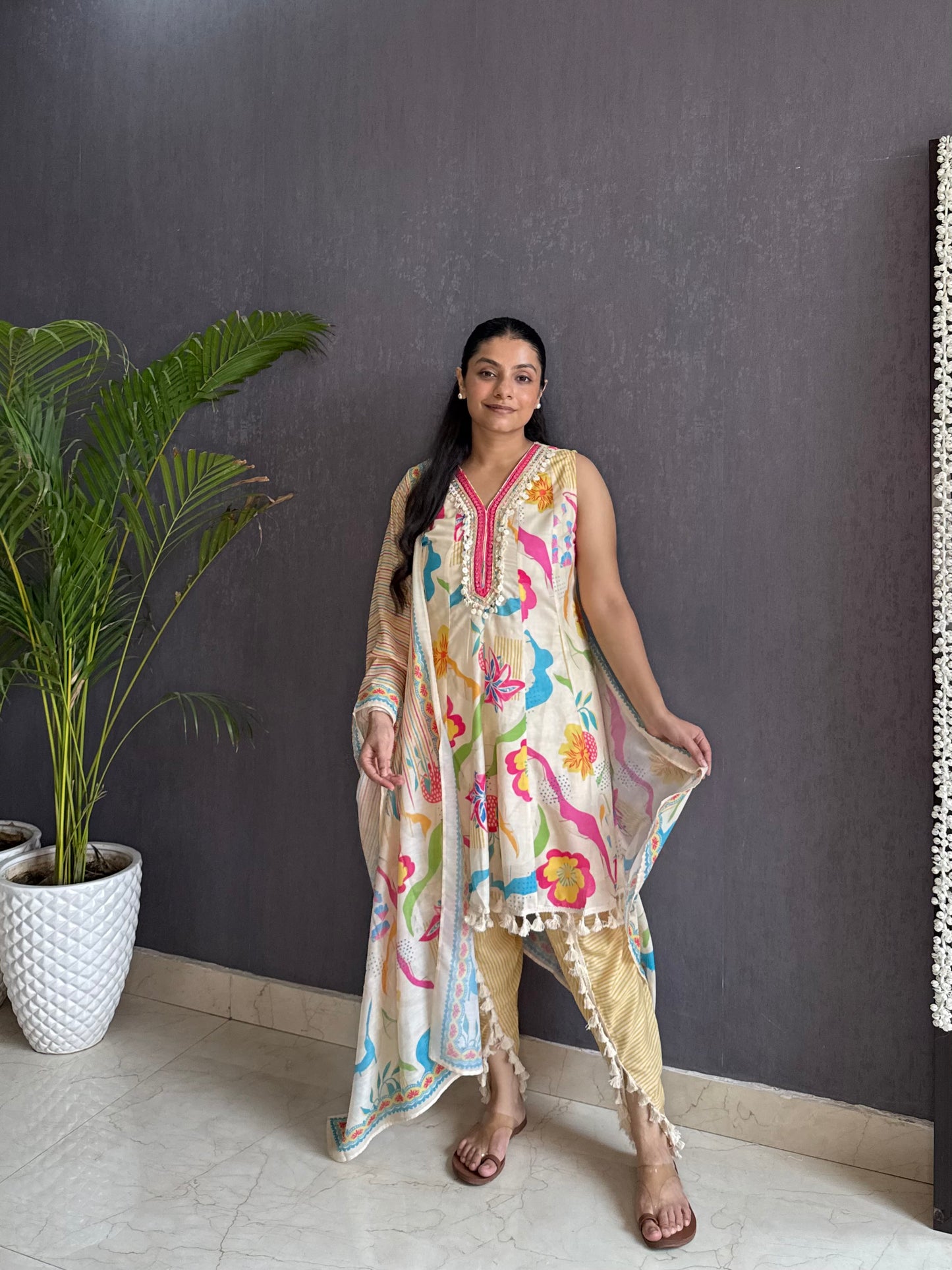 Dreamy pure cotton dhoti set