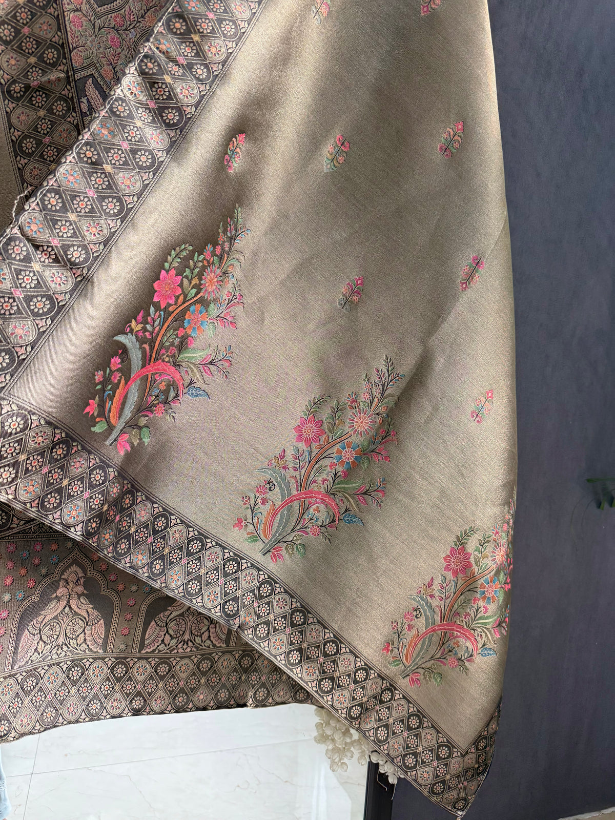 Meenakari Benarsi Peacock suit