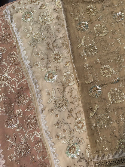 Pitta work crystal handwork suit