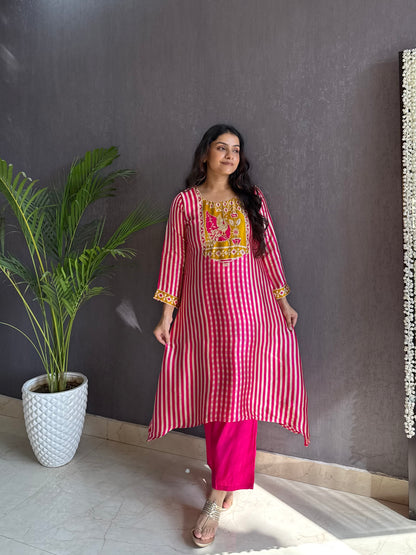 Festive gajji silk coord set