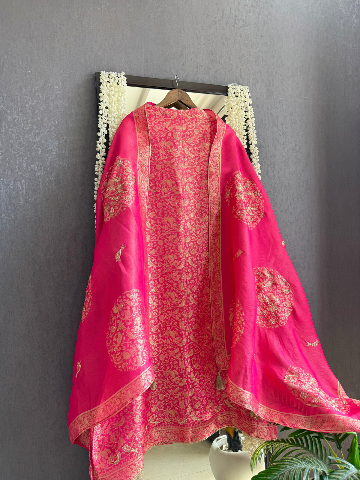 Resham Brocade Benarsi birds suit