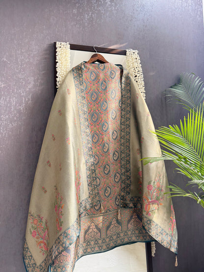 Meenakari Benarsi Peacock suit