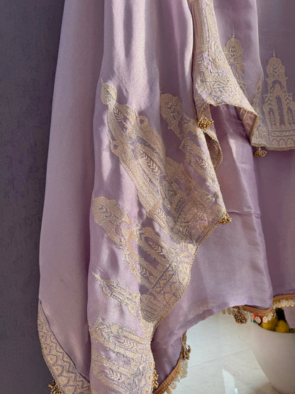 Luxurious temple zari work suit