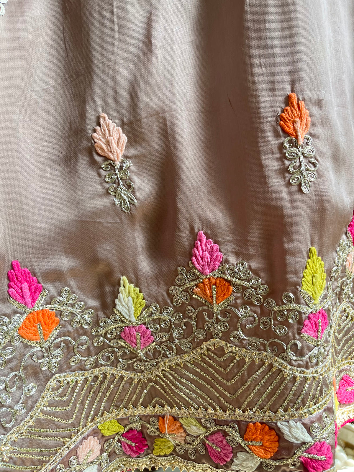 Luxurious Gotapatti silk suit