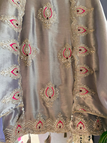 Luxurious bejewelled suit