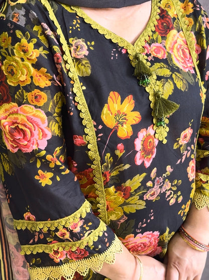 Cotton farshi floral set