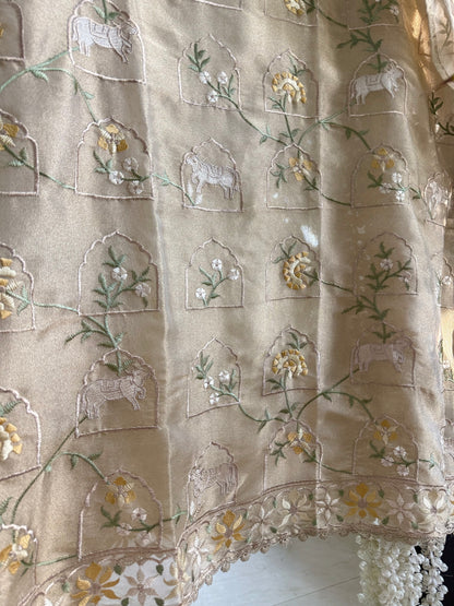 Luxurious Tissue Silk pichwai suit