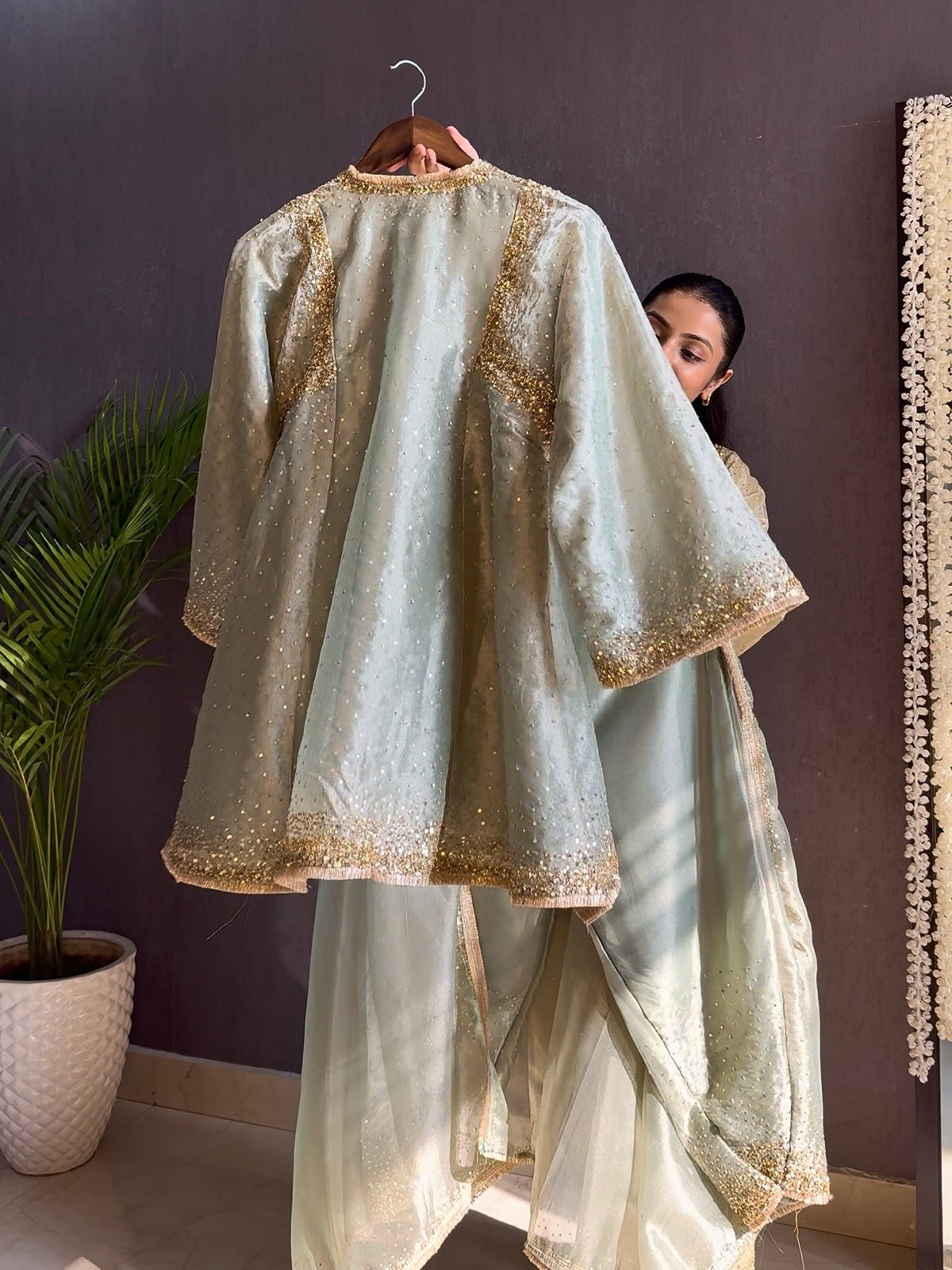 Luxurious Handwork Sitara anarkali set