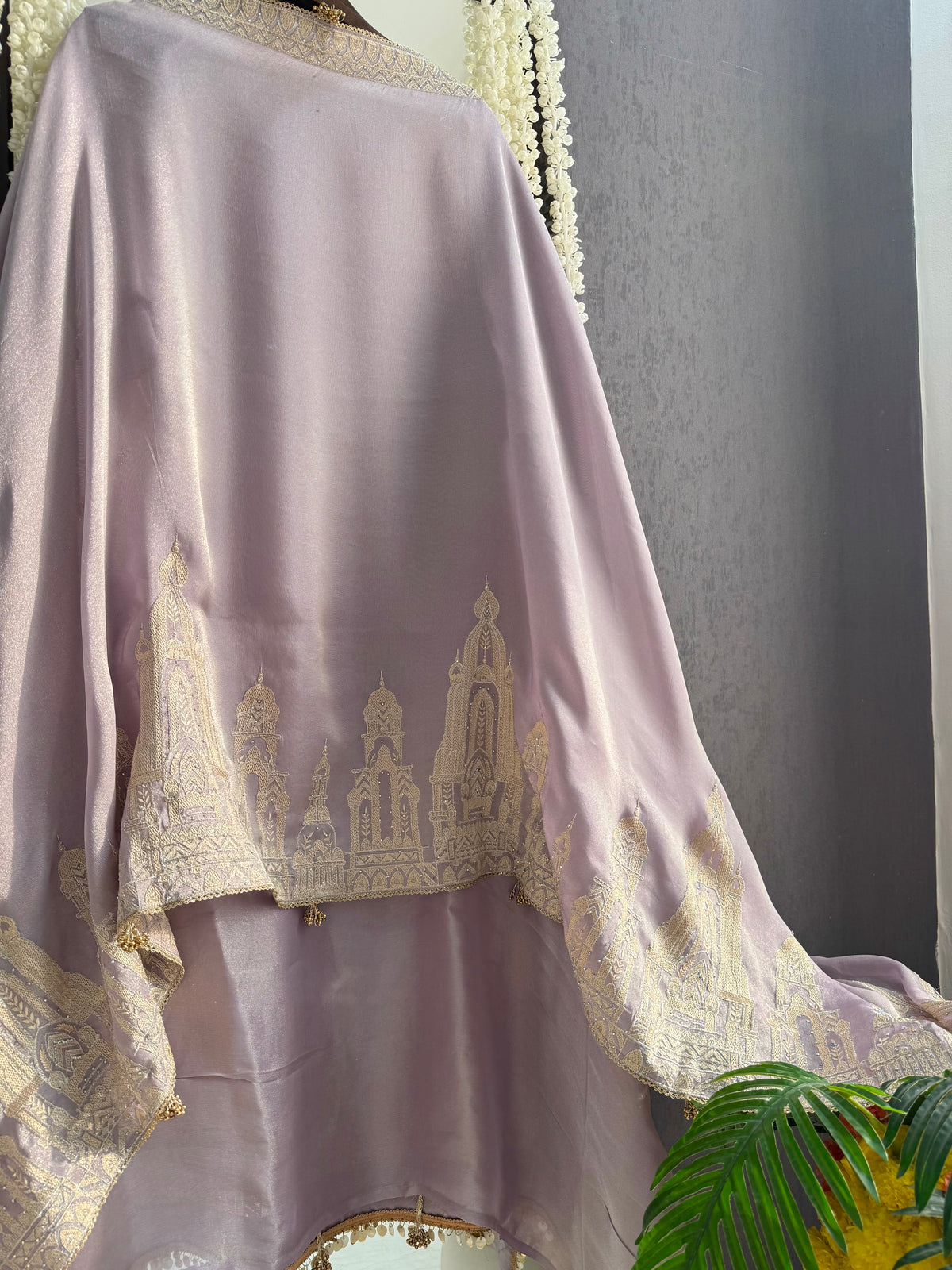 Luxurious temple zari work suit