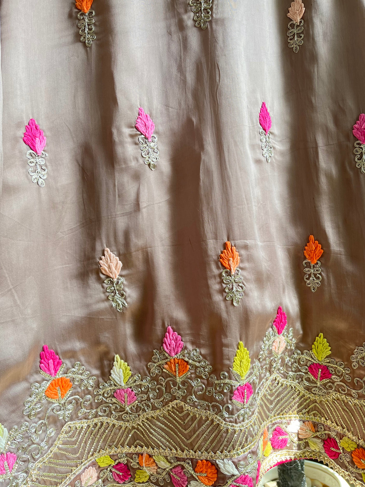 Luxurious Gotapatti silk suit