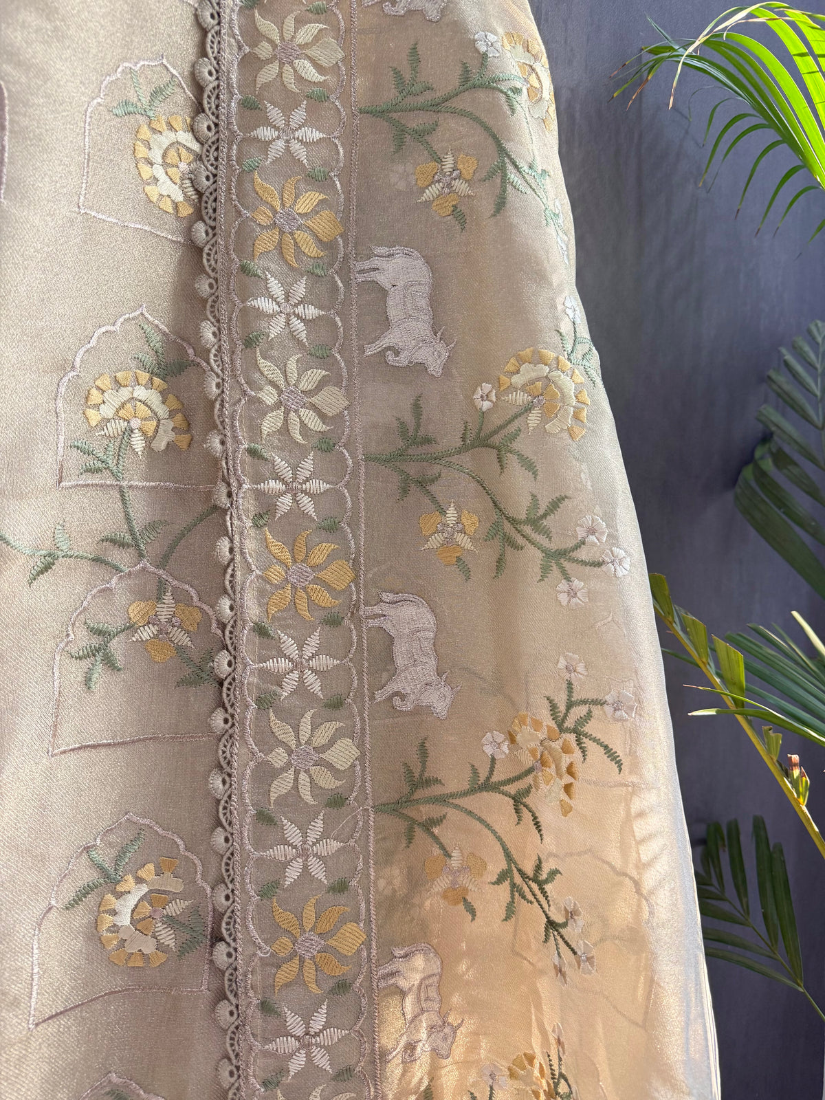 Luxurious Tissue Silk pichwai suit