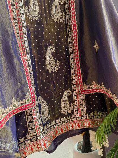 Luxurious gotapatti Mirrorwork suit