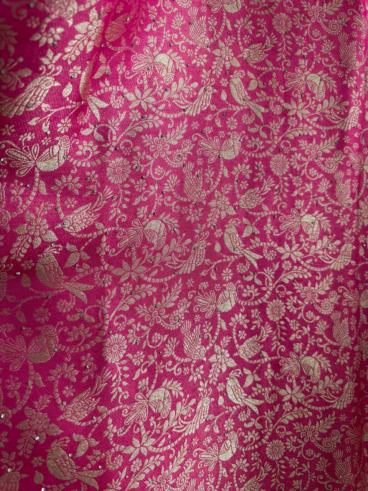 Resham Brocade Benarsi birds suit