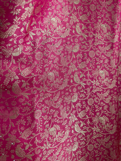 Resham Brocade Benarsi birds suit