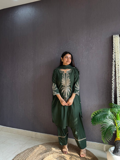 Cotton farshi Palm trees set