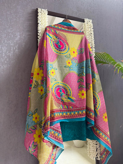 Mulmul cotton tribal art suit