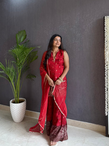 Handwork Benarsi ombré set