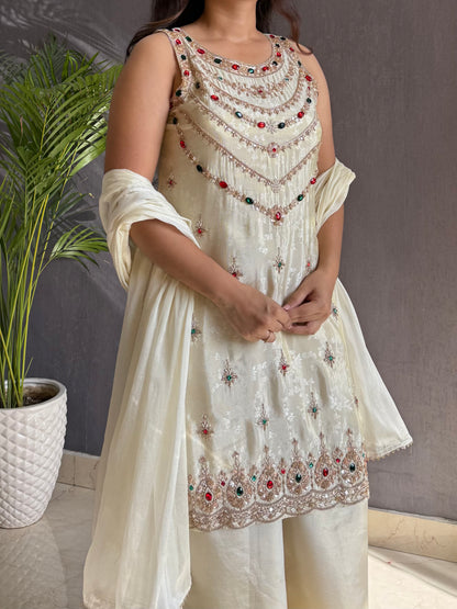 Bejewelled Handwork sharara set