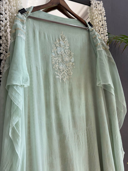 Pitta work crystal handwork suit