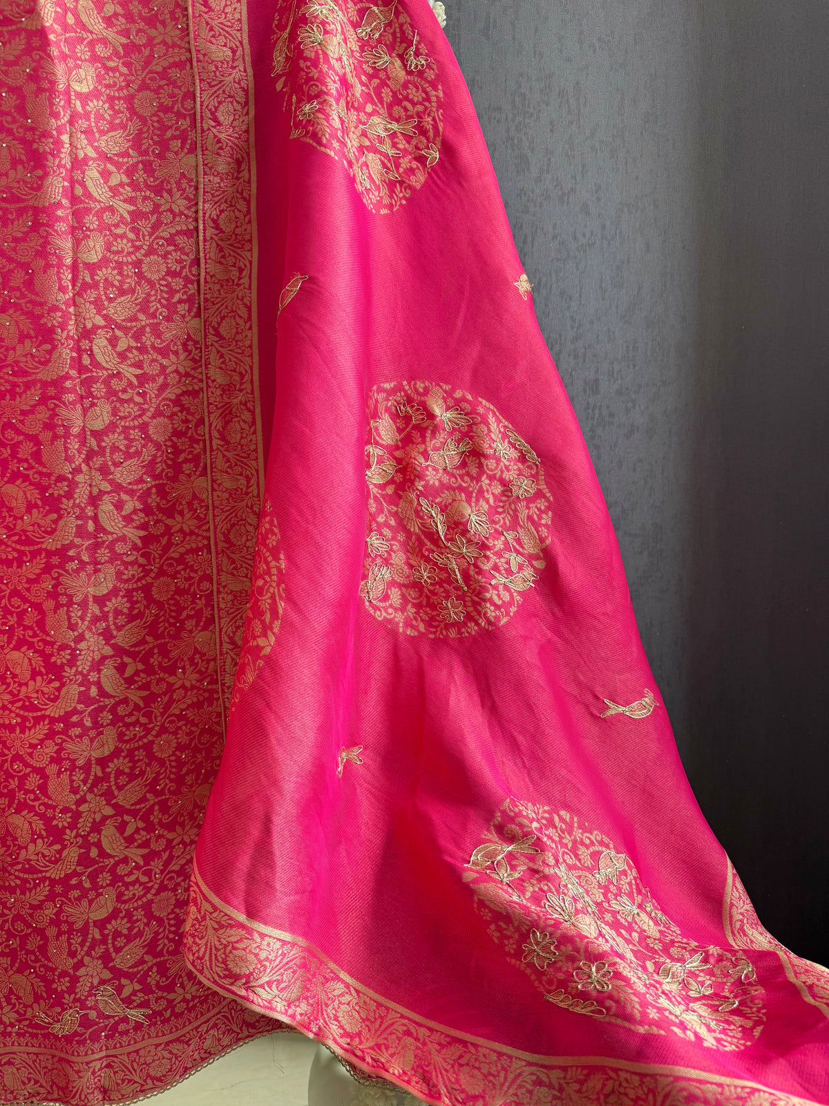Resham Brocade Benarsi birds suit