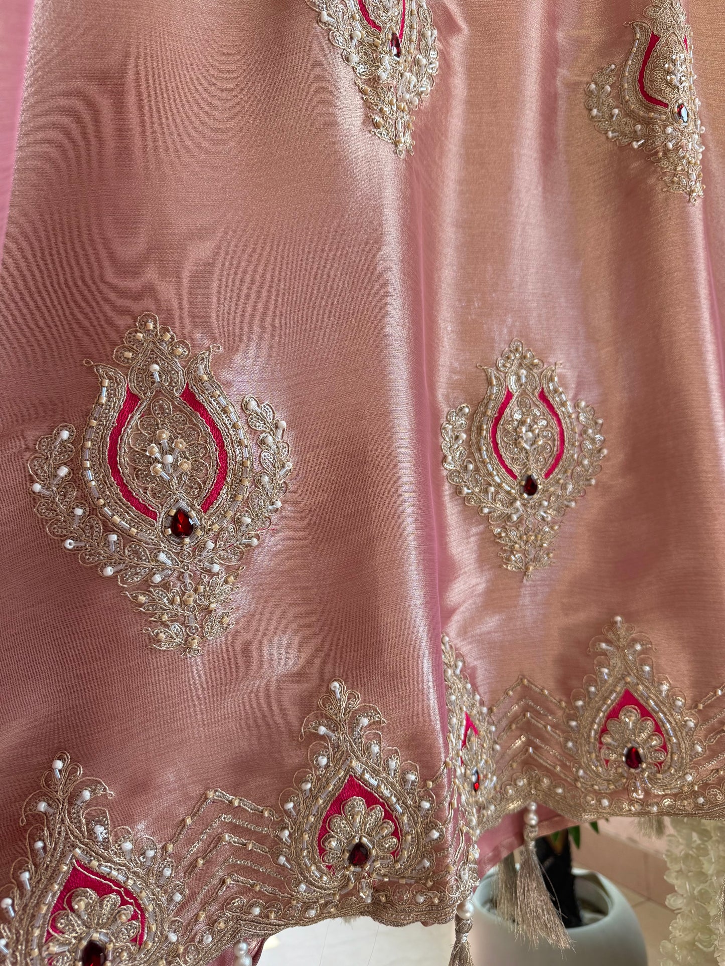 Luxurious bejewelled suit