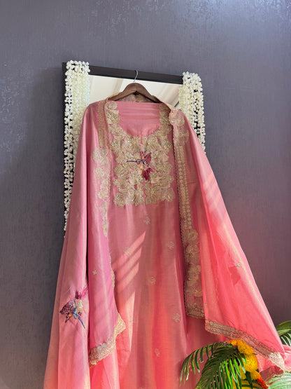 Luxurious birds handwork birds suit