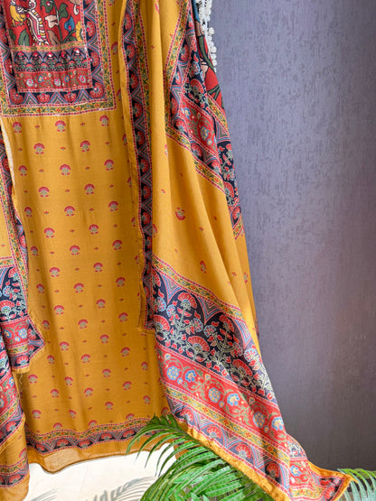 Muslin Kalamkari suits