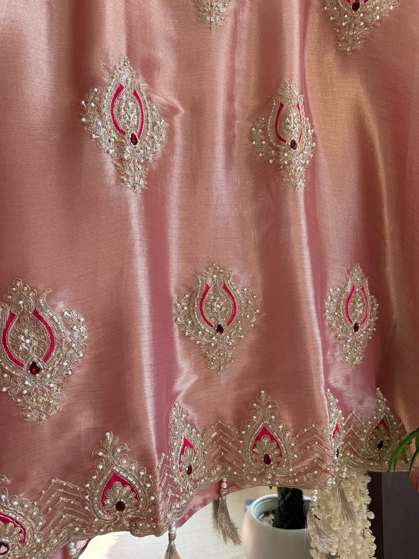Luxurious bejewelled suit