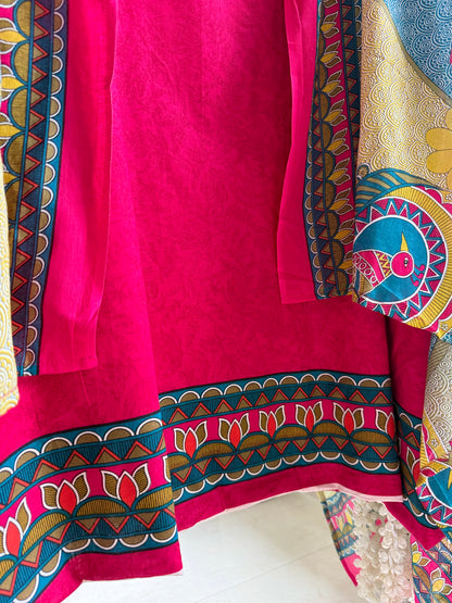 Mulmul cotton tribal art suit