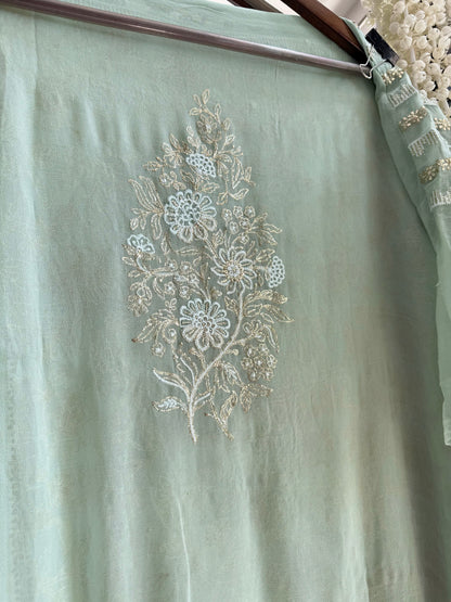 Pitta work crystal handwork suit