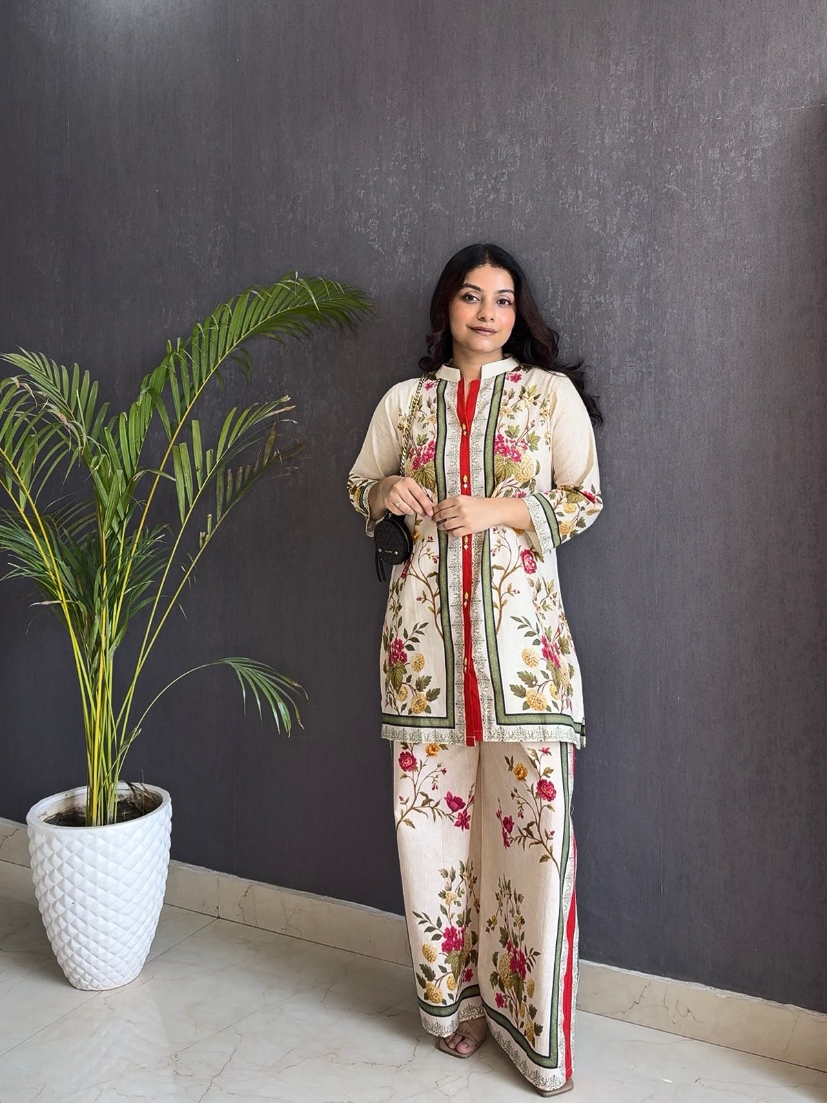 Designer floral Coord set